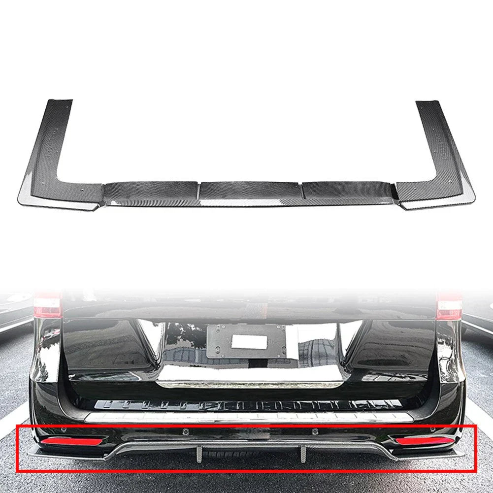 Rear Bumper Splitter Spoiler Lip for Mercedes V Class V260 W447 (2018-2023)