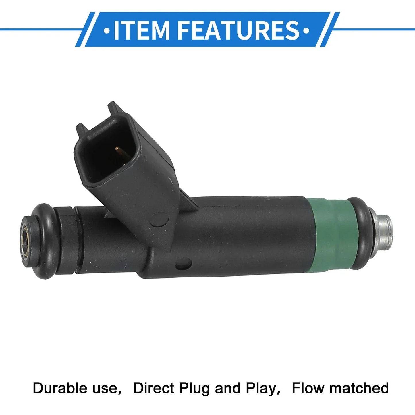 Fuel Injector 8 x No.53032704AB for Dodge Ram 1500 (2004-2007) 4.7L Black