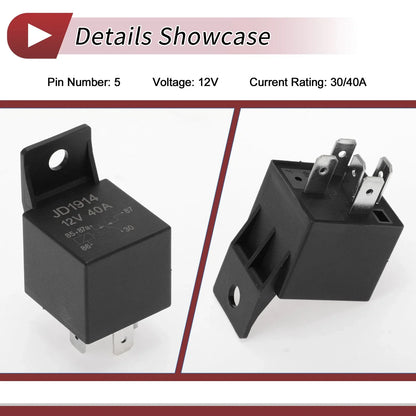 5 Pins Fog Light Relay for Porsche 928 (1978-1982, 1987-1991) 12V 30/40A