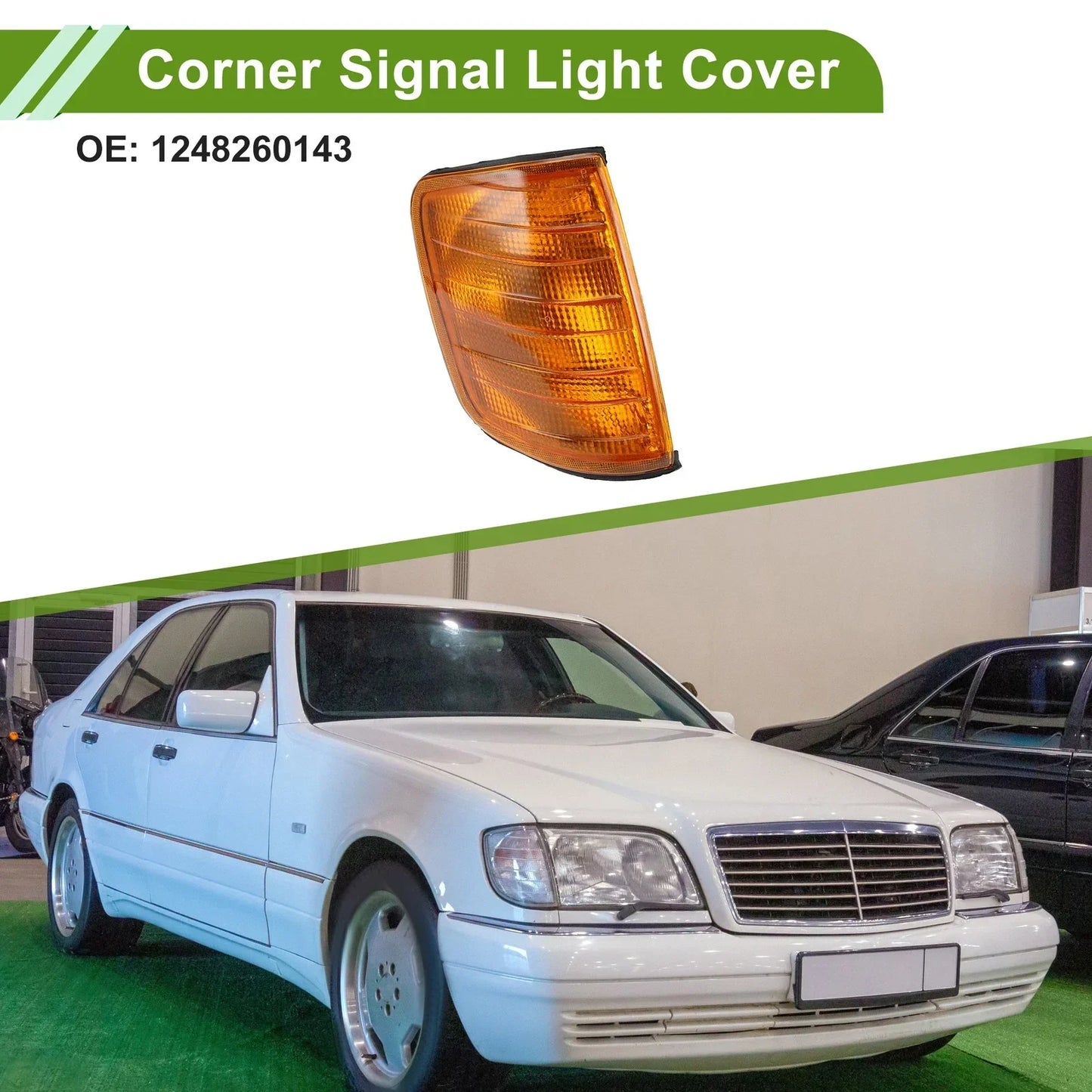 Right Corner Signal Light Cover for Mercedes-Benz (1984-1996)