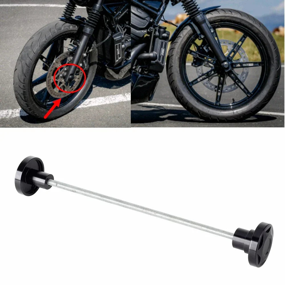 Black Front Rear Axle Nut Cover Caps for Harley Nightster RH975 (2022-2023)