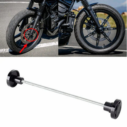 Black Front Rear Axle Nut Cover Caps for Harley Nightster RH975 (2022-2023)