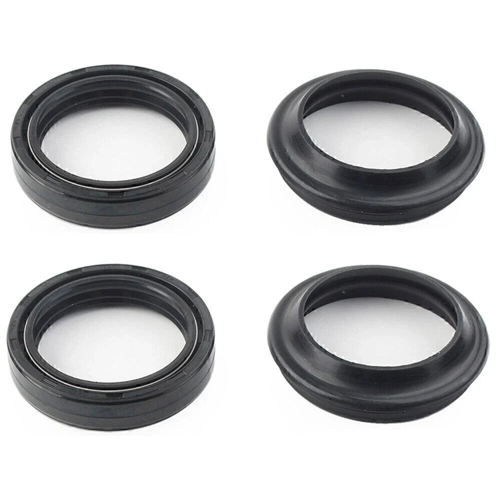 4 x Black Oil Seals Dust Seals for Front Fork Damper Shock Absorber (50-63)