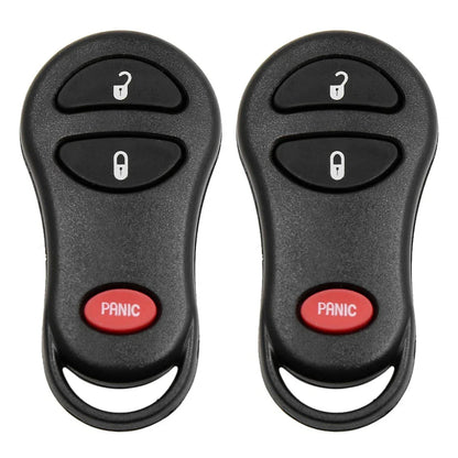 2 x Key Fob Remote Case Shell Replacement for Dodge (2001-2005)