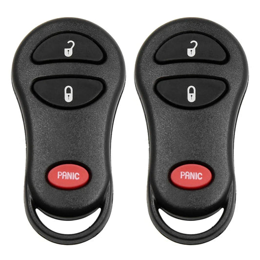 2 x Key Fob Remote Case Shell Replacement for Dodge (2001-2005)