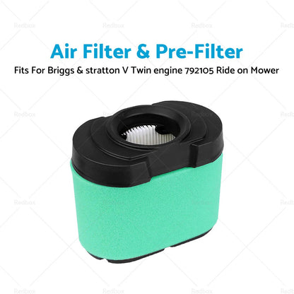Air Filter & Pre-Filter for Briggs & Stratton V Twin Engine Mower