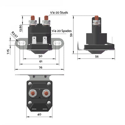 Mower Starter Solenoid Relay for John Deere D100 D105 D110 (2010-2018)