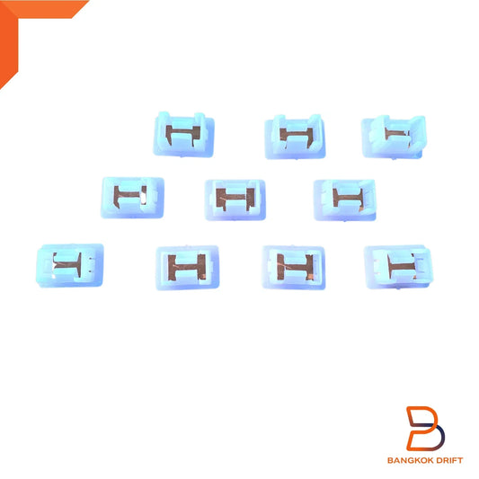 10 x Lower Grille Clips for Nissan Navara D22 (1997-2005)