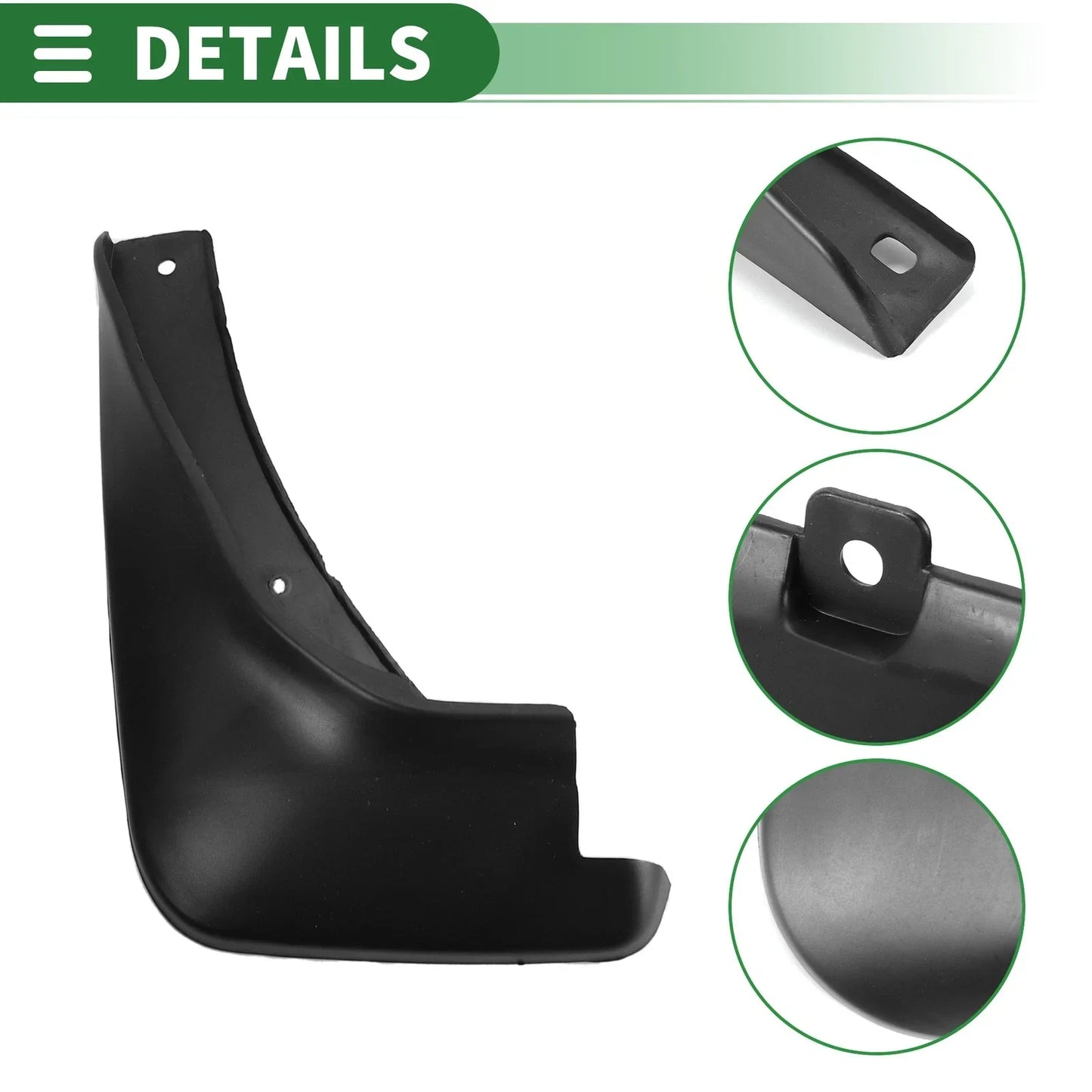 Mud Flaps Splash Guards for Hyundai Accent (2011-2017) with Mount Accessories