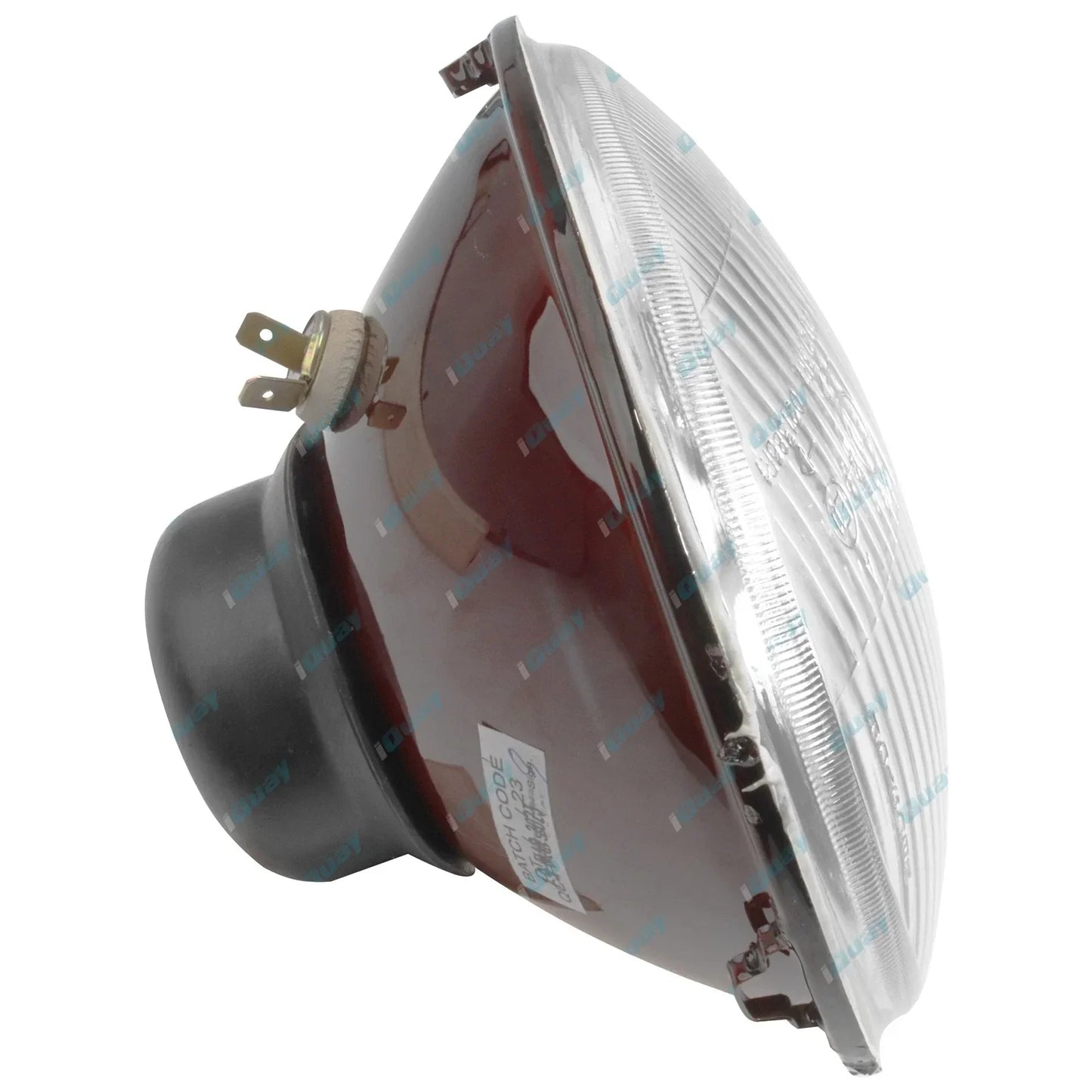 7" Round Curved Glass Headlight Pair