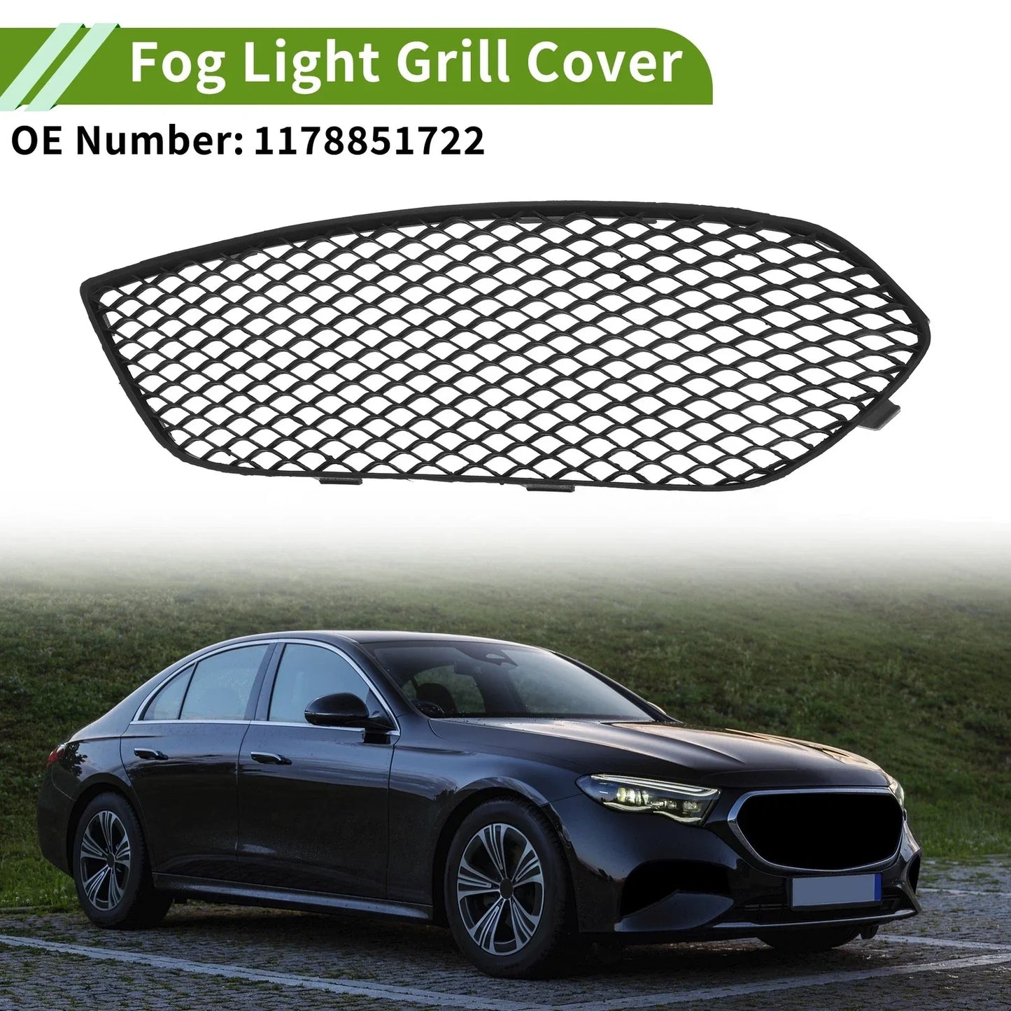 Front Left Fog Light Grill for Mercedes Benz CLA250 (2014-2016)