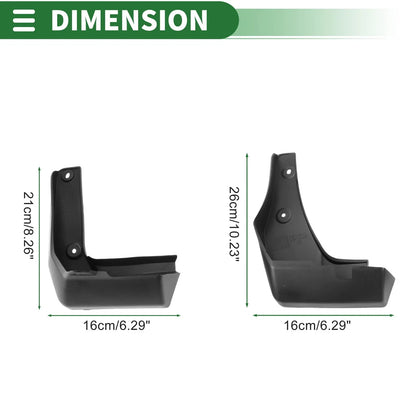 Mud Flaps Splash Guards Front & Rear for Honda City GM6 (2015-2019)