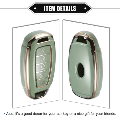 Keyless Key Fob Cover for Hyundai Elantra, Accent, Santa Fe (2011-2023)