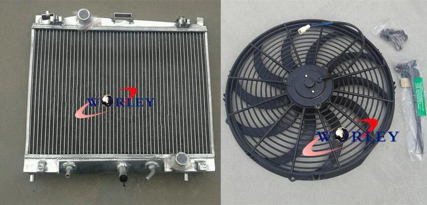 Radiator & Fan for Toyota Yaris, Corolla Axio (NCP90-93, NZE161)