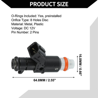 Fuel Injector 1.8L for Honda Civic (2006-2011) - 4 x Black Injectors