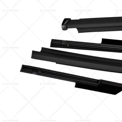 4x Outer Window Seals Weather Strip for Toyota Hilux (2015-2023)