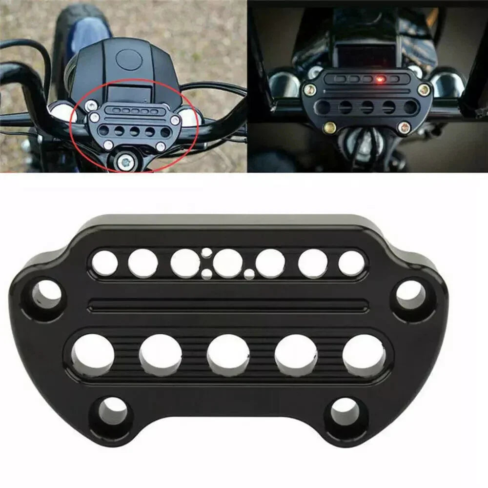 Indicator Handlebar Top Clamp for Harley Sportster XL883 XL1200 Dyna (2004-2023)