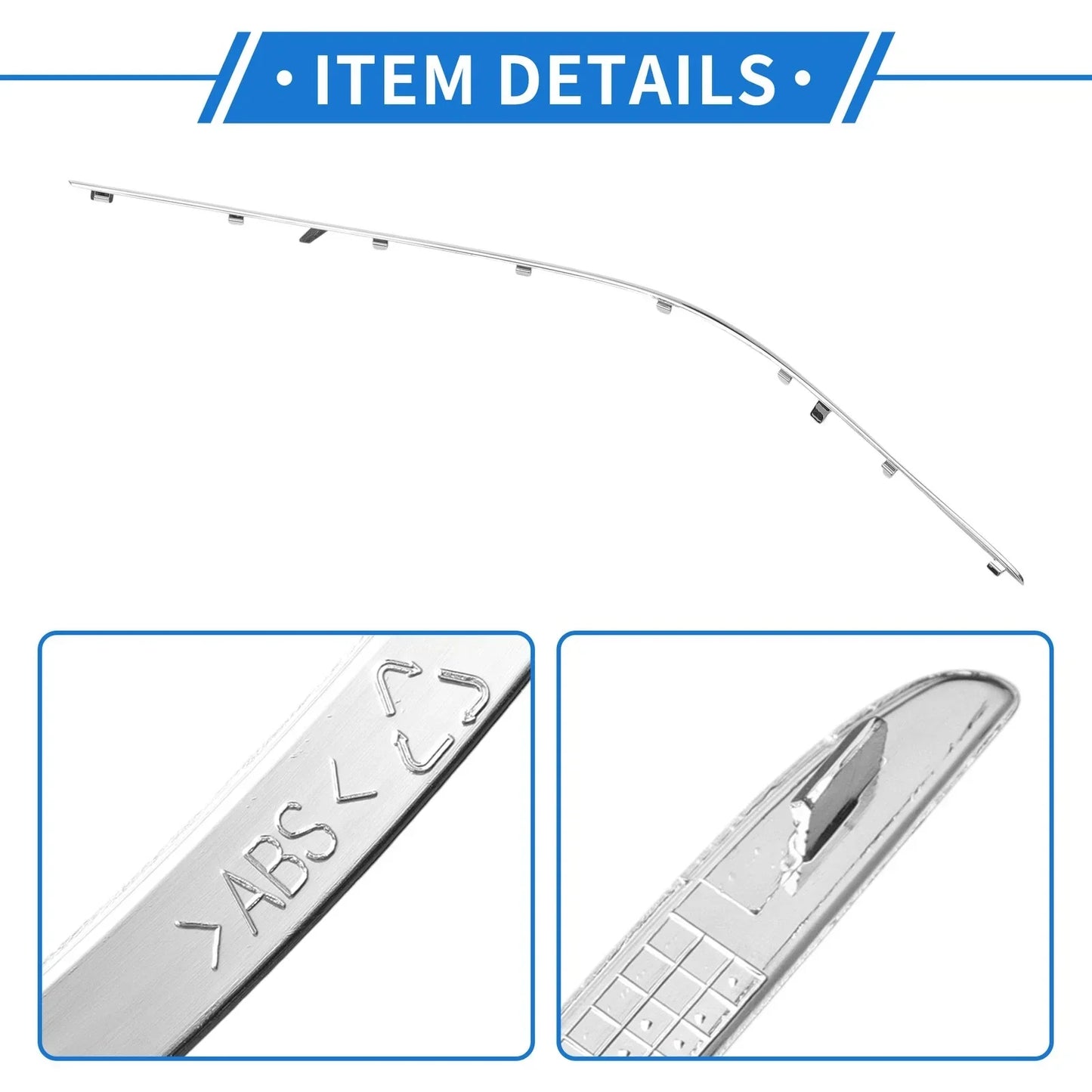Front Right Bumper Grille Trim for Mercedes-Benz W221 (2010-2013)