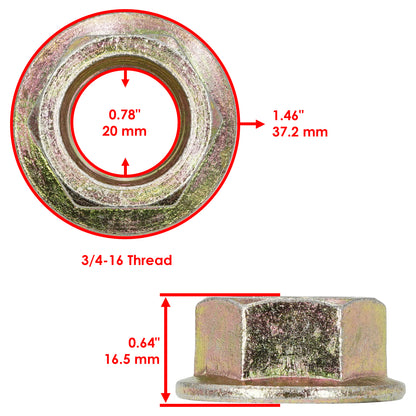 Deck Blades with Nuts Replacement for Cub Cadet 300 321 336 446 (2010–2018)
