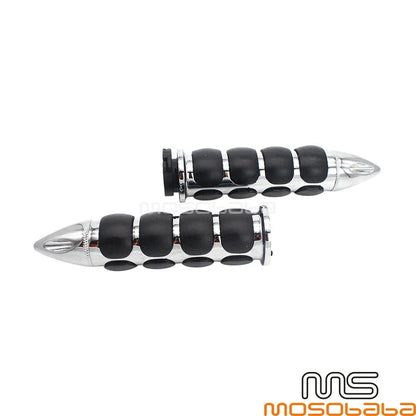 Chrome Spike Throttle Control Hand Grips 1'' for Honda VTX1300 (2003-2009)
