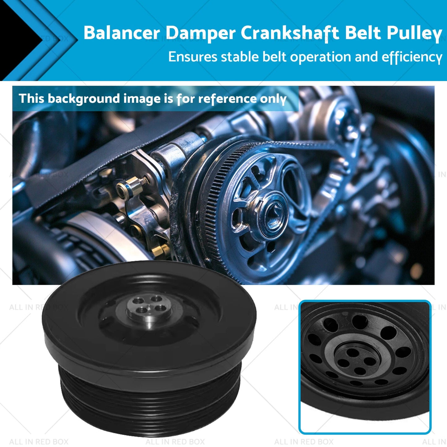 Balancer Damper Crankshaft Belt Pulley for BMW E53 E70 E71 (2000-2016)