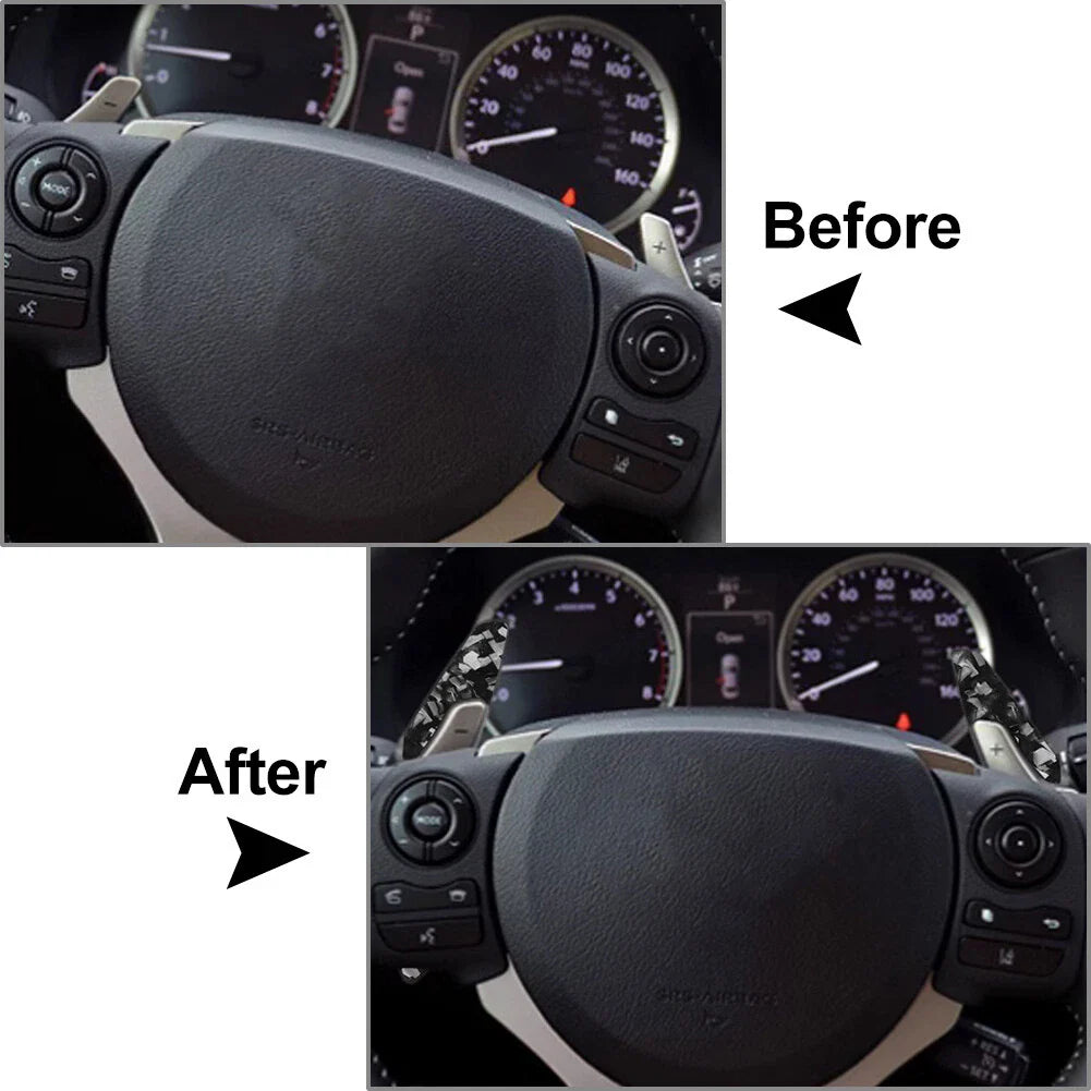 Steering Wheel Shift Paddle Extensions for Lexus IS RC NX CT (2014-2023)