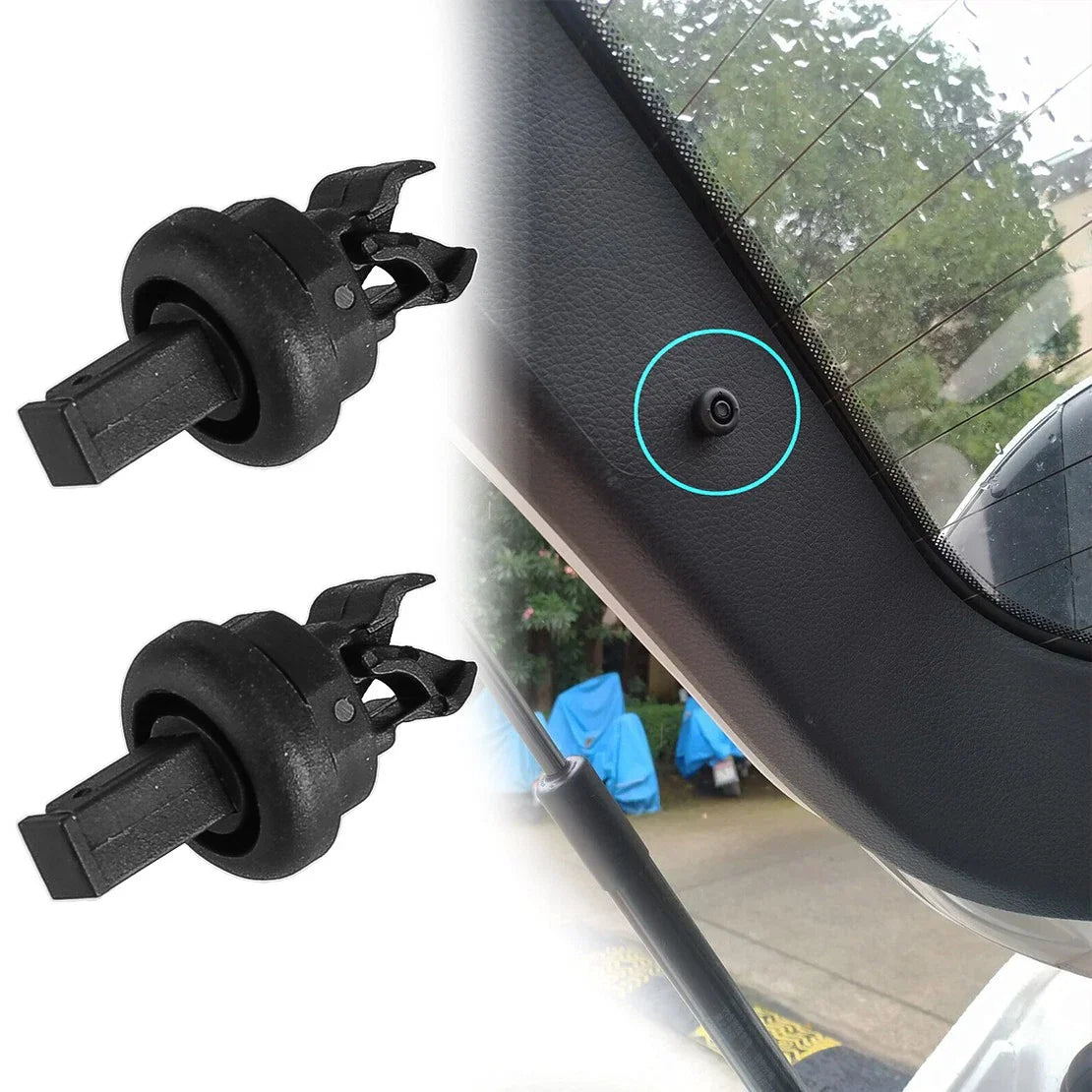 4 x Rear Retainer Clips for Renault Clio, Megane, Nissan Qashqai (2006-2023)
