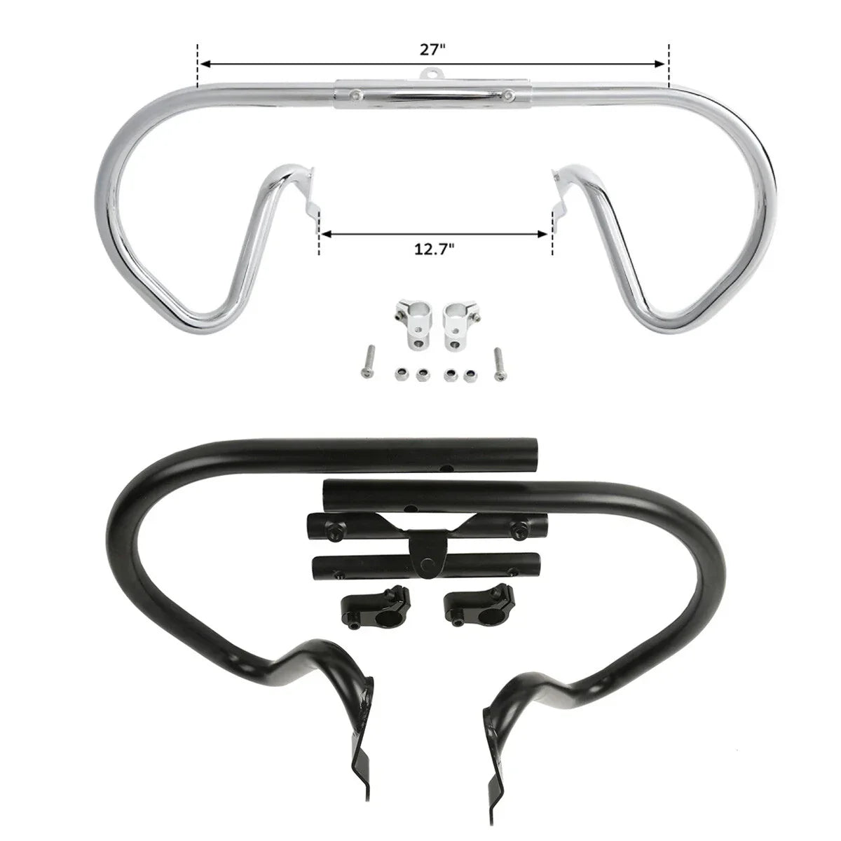 Engine Guards Crash Bar for Harley V-Rod Muscle VRSCA Chrome/Blk (2002-2017)