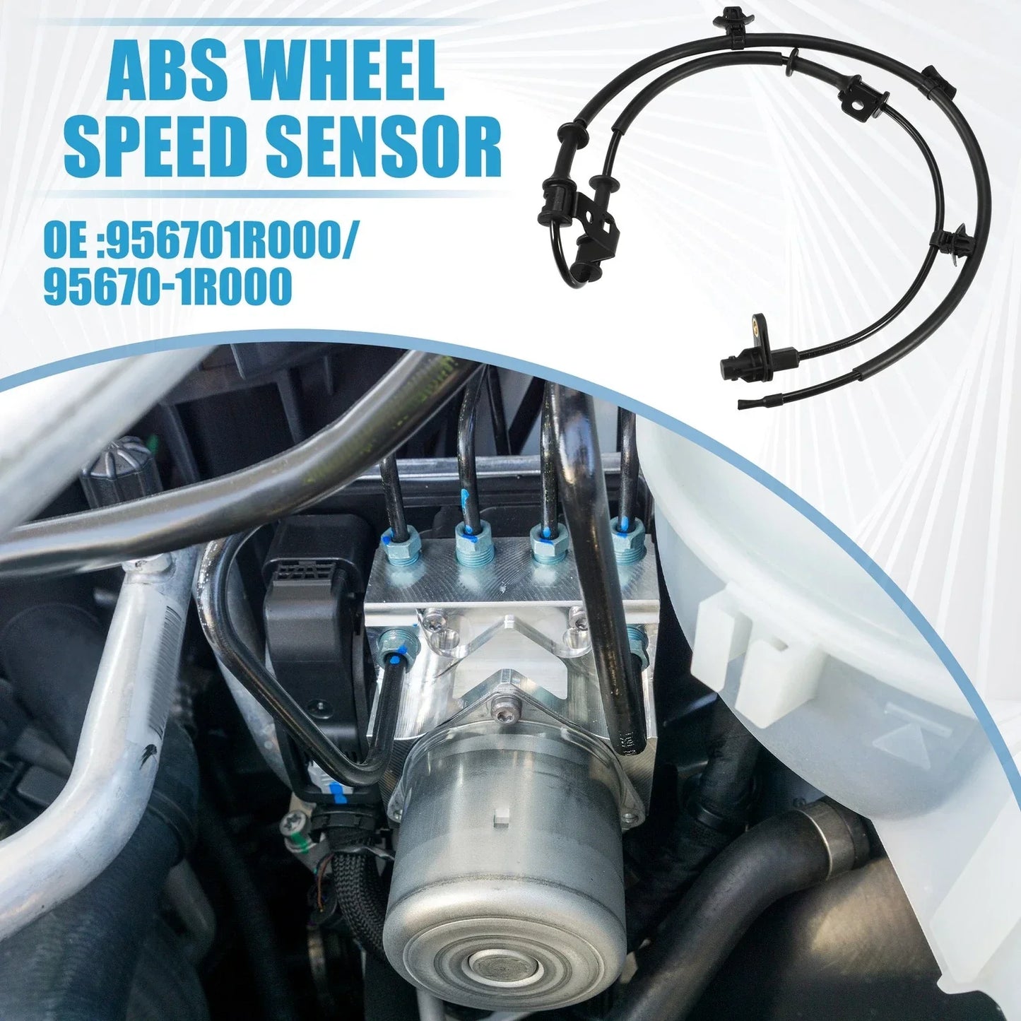 Front Right ABS Wheel Speed Sensor for Hyundai Veloster (2012-2017)