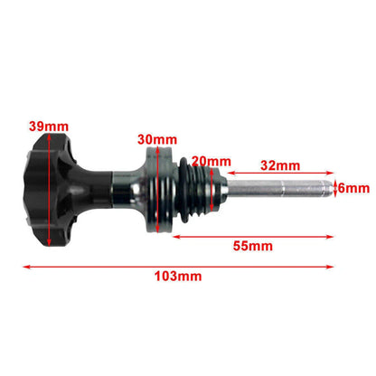 CNC Motorcycle Aluminum Black Engine Oil Dipstick for 125cc ATV