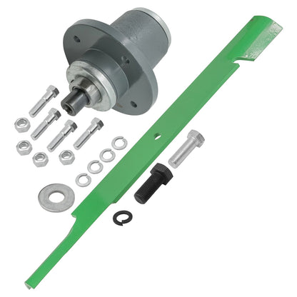 Caltric Deck Spindle with Notched Hi-Lift Blade for Bad Boy AOS 72" (2009–2010)