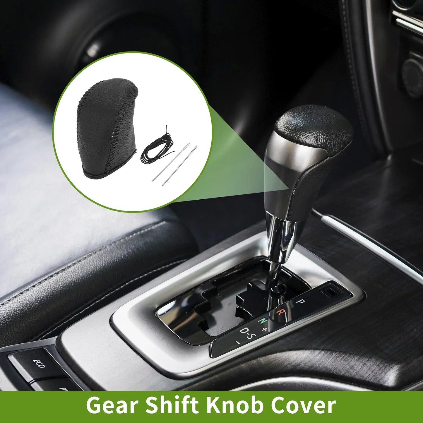 Dodge Journey Gear Shift Knob Cover 2011-2020 Pebbled Black Faux Leather
