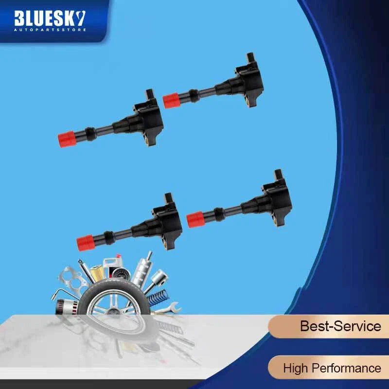 4 x Ignition Coil Pack for Honda Jazz GD, Fit GD, GE, Civic ES 1.3L (2001-2008)