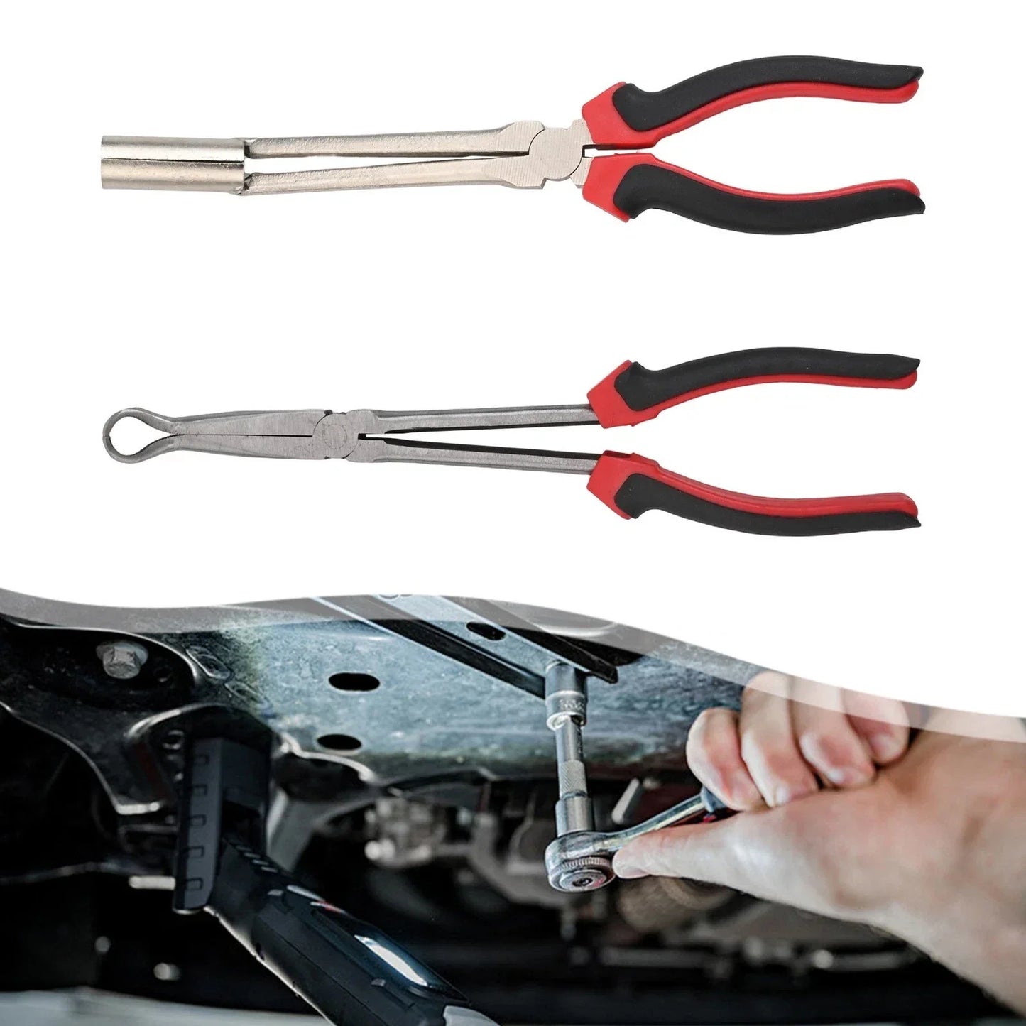 2 x Sleeve and Round Pliers for Automotive Repair