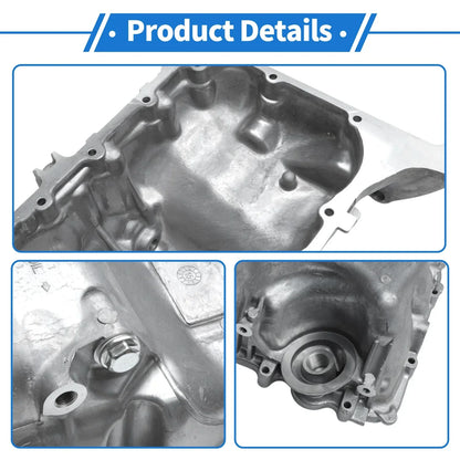 Engine Oil Pan for Honda Civic 2006-2011 - 1 x Steel Silver Tone