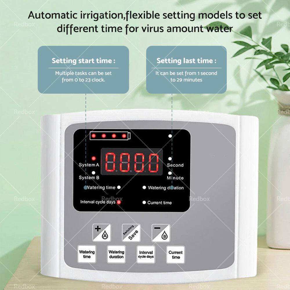 Self Watering System Irrigation Timer 10M Solar for Plants