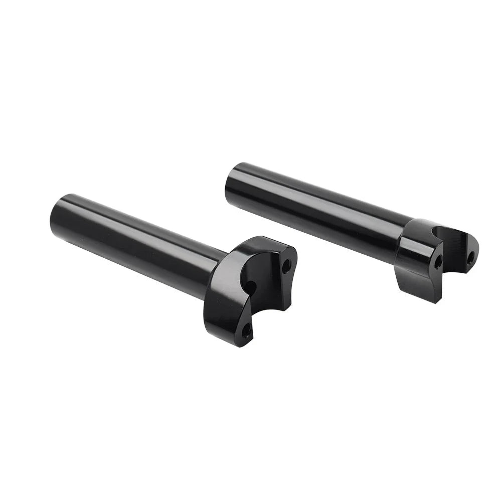 6" Black Straight Handlebar Risers for Harley Heritage Softail Dyna FXD