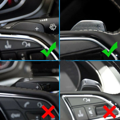 Steering Wheel Paddle Shifter Extensions for Audi A3 A4 A5 A6 A7 A8 Q3 Q5 Q7 TT