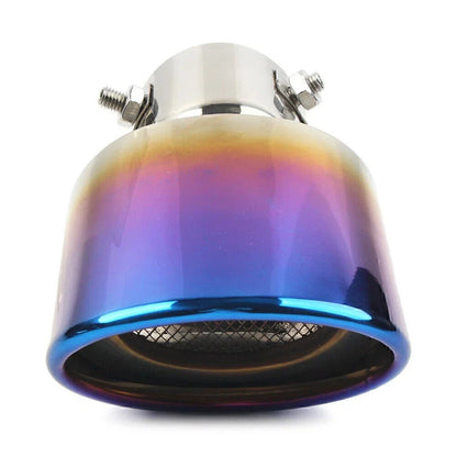 Stainless Steel Blue Rear Exhaust Pipe Tip for Car Muffler