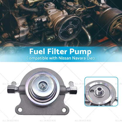 Diesel Fuel Filter Primer Pump 10mm for Nissan Navara D40 (2006 - )