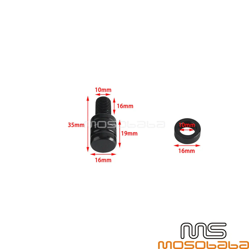 Mirror Hole Plugs Screws Bolt Kit for Yamaha V Star & Suzuki
