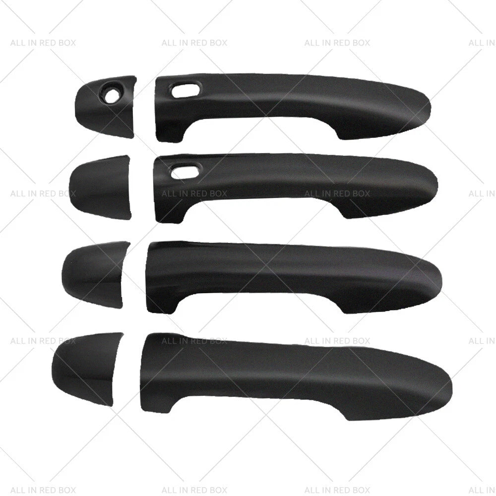 4 x Matte Black Door Handle Covers for Toyota Hilux (2015-2021)