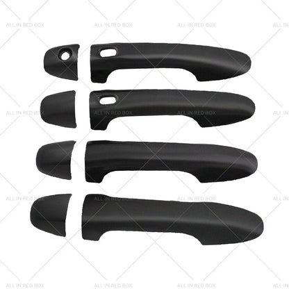 4 x Matte Black Door Handle Covers for Toyota Hilux (2015-2021)