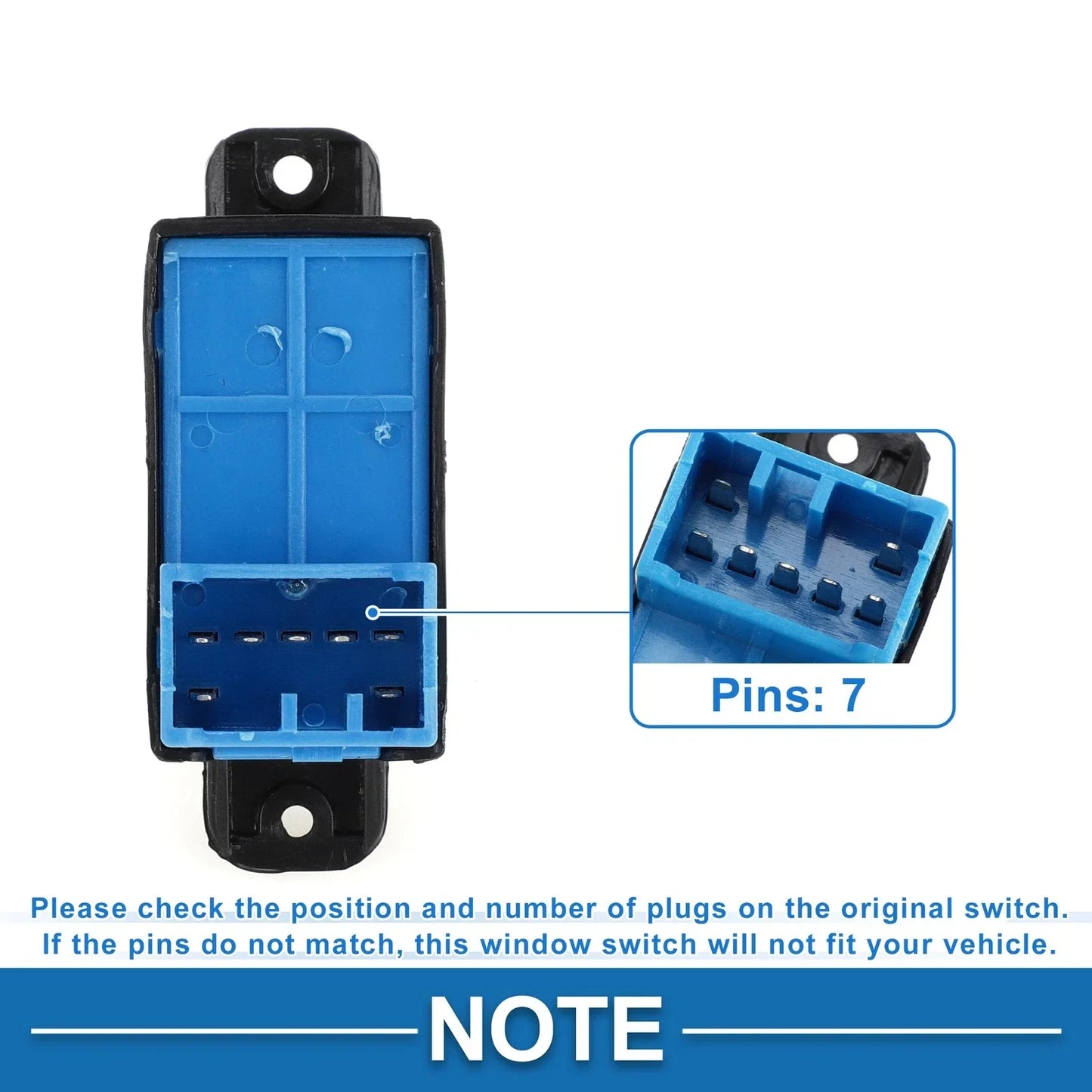 Passenger Side Power Window Switch for Hyundai ix35 (2010-2014)