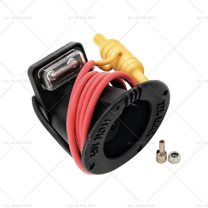 48V Golf Car Charger Receptacle & Fuse Assembly for Club Car DS (2000-Up)