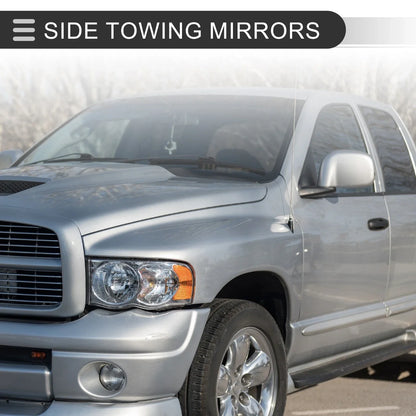 Tow Mirrors for Dodge Ram 2500 3500 2003-2009 with Puddle Lamps - 1 Pair