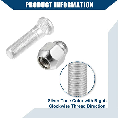 M12-1.50 Wheel Stud Bolts 2 x for Hyundai Sonata, Kia Rio (2006-2023)