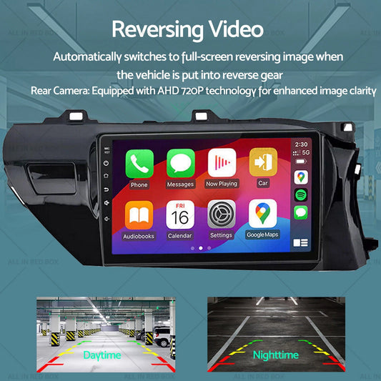 10" Head Unit for Toyota Hilux (2015-2022) - Carplay, Android Auto, Camera