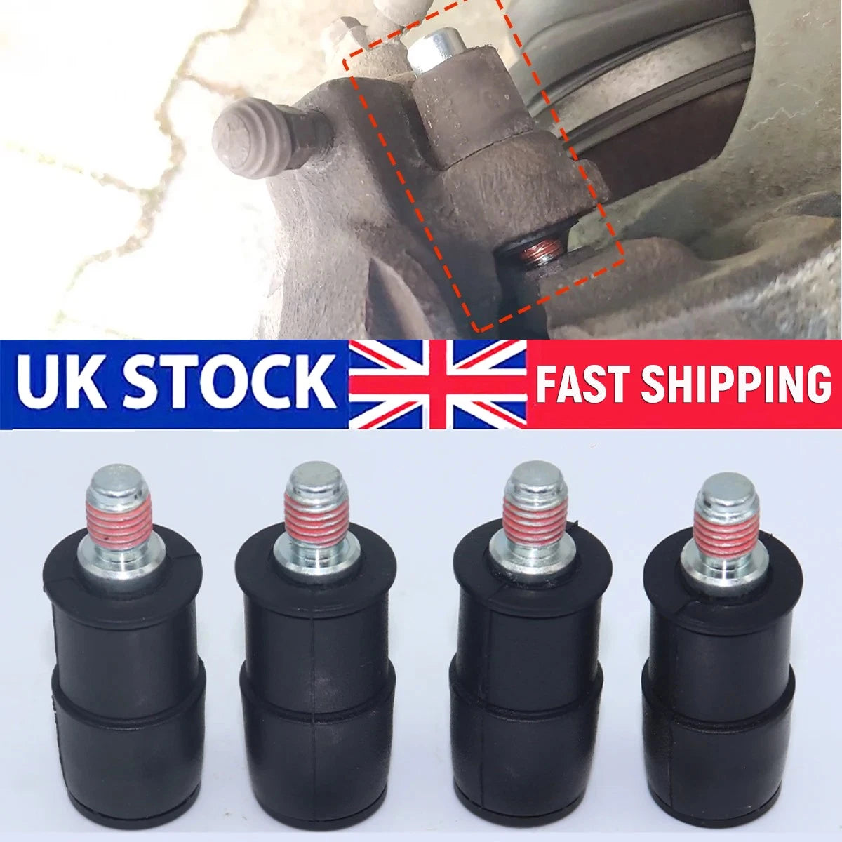 Brake Caliper Slider Pin Guide Rebuild Kit for Citroen C5 Mk3 (2008–2023)
