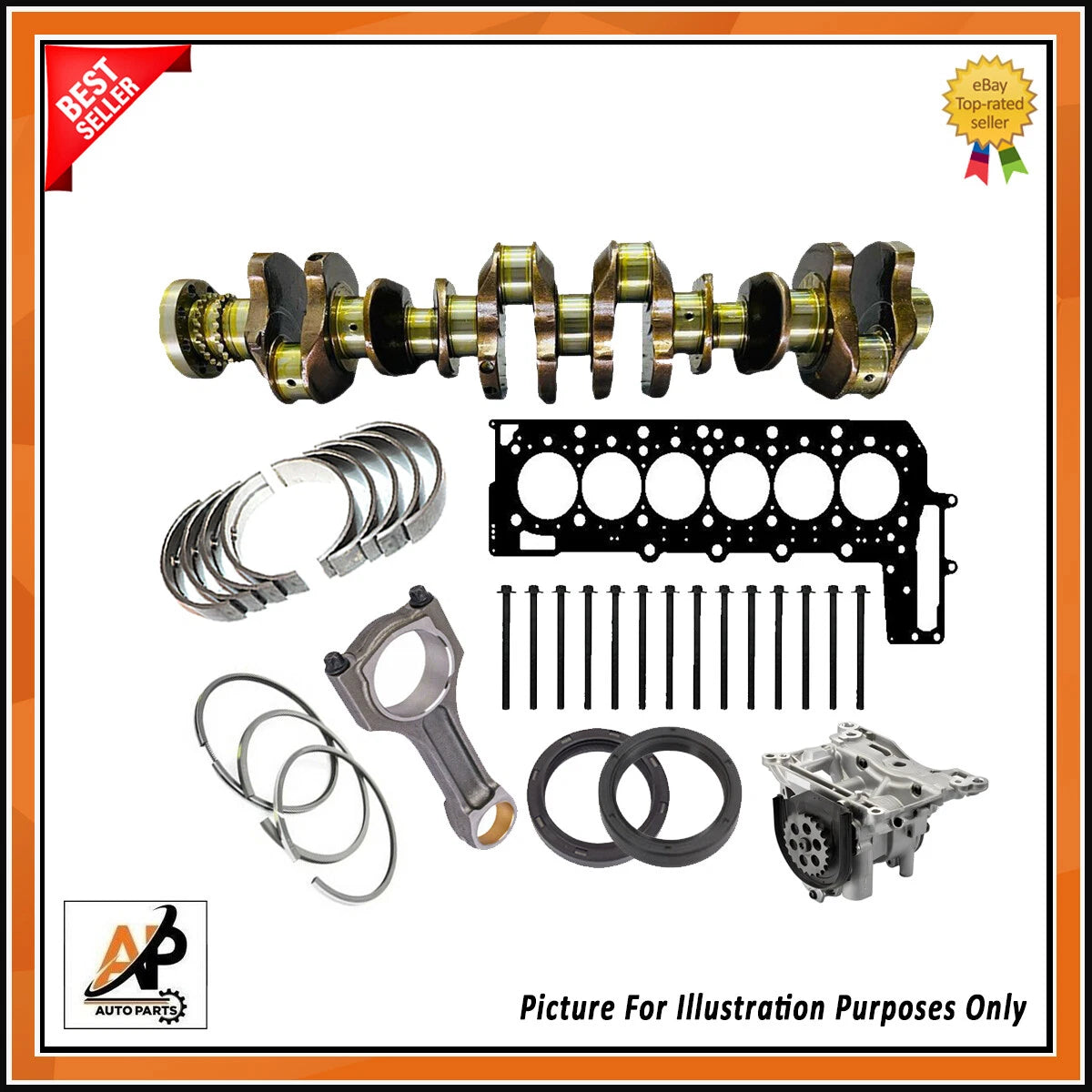 Crankshaft Rebuild Kit for BMW X3 X4 X5 X6 3.0 Diesel (2012–2018)